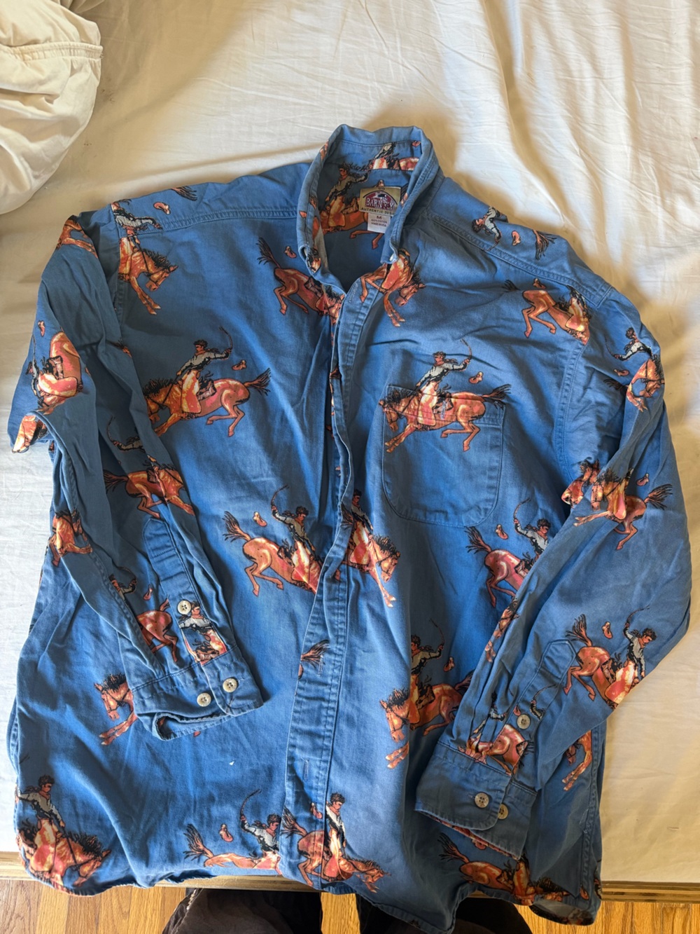 Vintage cowboy button down